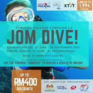 JOM DIVE 2.0 campaign is LIVE! It’s the best place for Malaysians to seek for th…
