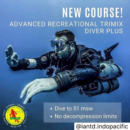 Newlaunch in DEMA 2019 by IANTD!
 Advanced Recreational Trimix Diver Plus Course…